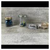 Home Decor Jars Stone Block Onyx Set