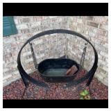 Metal Outdoor Hanging Basin Stand