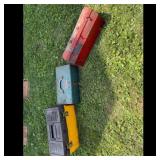 Mixed Brands Tool Storage Three-Piece Toolbox Set