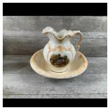 Currier  Ives Pitcher and Basin Set