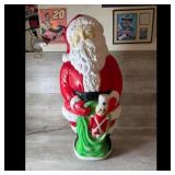 Illuminated Santa Christmas Blow Mold