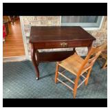 Side Table and Ladder Back Chair