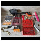Tools Assortment with Charger  Bit Set As-Is