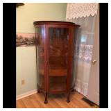 Antique Wood Curio Cabinet Model 17