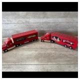 Coca-Cola Red Christmas Toy Truck Lot
