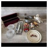 Owl Figurine  Coffee Grinder Lot