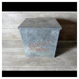 Home Decor Galvanized Rustic Best Ever Milk  Box