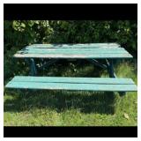Wooden Picnic Table with Benches