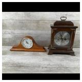 Wooden Mantle Clocks Set