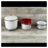 Vintage Enamelware Kitchenware Set