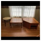 Three-Piece Wooden Table Set