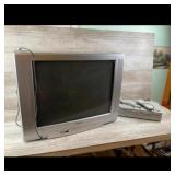 CRT Television and DVDVCR Combo Player