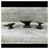 Tools Miniature Cast Iron Anvil Set