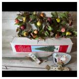 ft Pre-Lit Tree  Holiday Decor Set