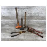 Pipe Wrenches, Bokt Cutters, Sledge Hammers