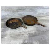 (2) Cast Iron Pans