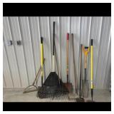 Long-Handled Gardening Tool Assortment