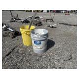 T Pry Bar and Two Buckets if Chain and
