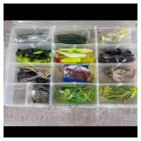 Shimano Multi-Compartment Tackle Box with Assorted