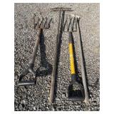 Spade Forks, Metal Rake, floor scraper