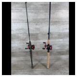 Two Fishing Rod  Reel Combos
