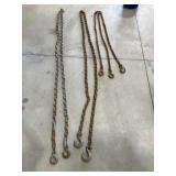 2-Heavy Duty 15ft Chains And. Chain Sling