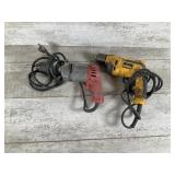 Electric Drills DeWalt And Milwaukee
