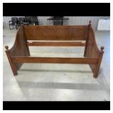 Wood Sleigh Style Bed Frame