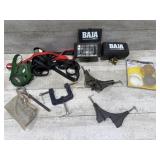 Clamps, Straps, Lights, 3inch Buffing Pads