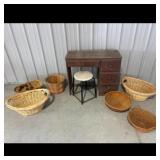 Desk Stool  Basket Assortment