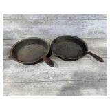 W.C. Davis and Co 8 Cast Iron Pans