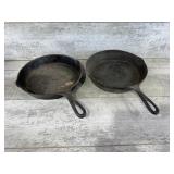 (2) Cast Iron Pans