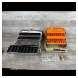 (2) Fishing Tackle Box and Lure Assortment