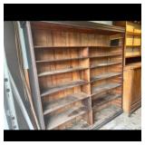 Brown Multi-Tier Shelving Unit