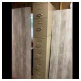 HON Stacked 6-Drawer Metal Filing Cabinets