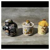 Home Decor Ceramic Lidded Jar Set