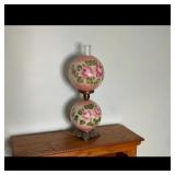 Hand-painted Double Globe Electric Lamp