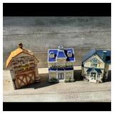 Ceramic House Cookie Jar Set