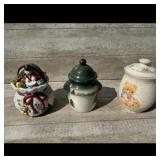 Kitchen Storage Ceramic Lidded Jar Set