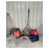 Life Jackets, Fishing Net, Fish Locator, Bilge
