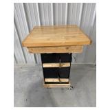 Homemade Storage Cabinet with Contents