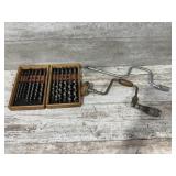 Erwin Drill Bit Set in Wood Case and Vintage H