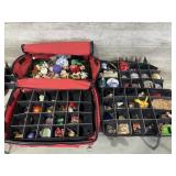 (2) Sets Christmas Tree Ornaments and Cases