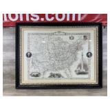Framed US Map