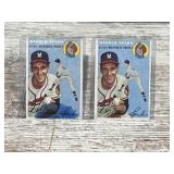1954 Topps Warren Spahn Trading Cards