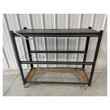 Rolling Work Bench with Attached Electrical Strip