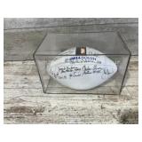 Signed Football with Case