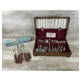 Silverware With Box And Cutlery Set