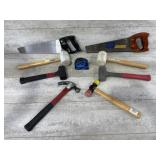 Saws, Mallets, Hammer, Tape Measure