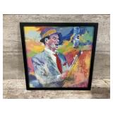 Framed Serigraph Print Titled "Frank Sinatra,
